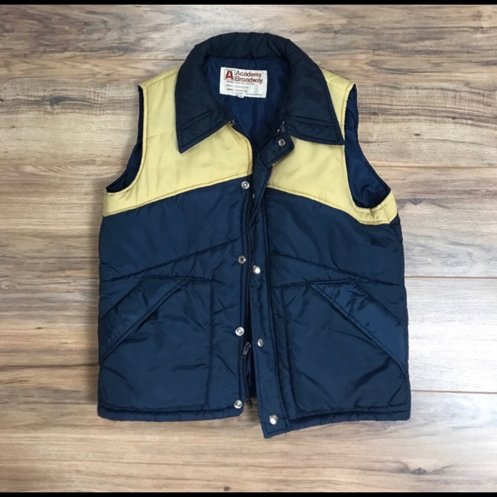 Vintage Academy Broadway Blue and Yellow Vest